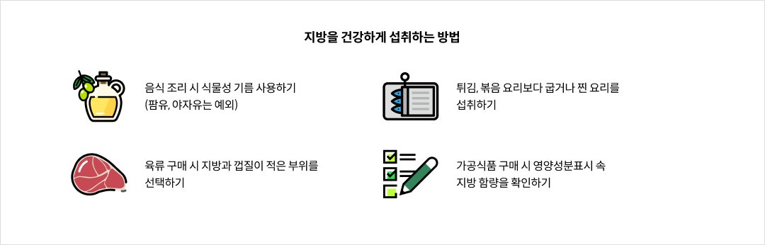 지방을 건강하게 섭취하는 방법