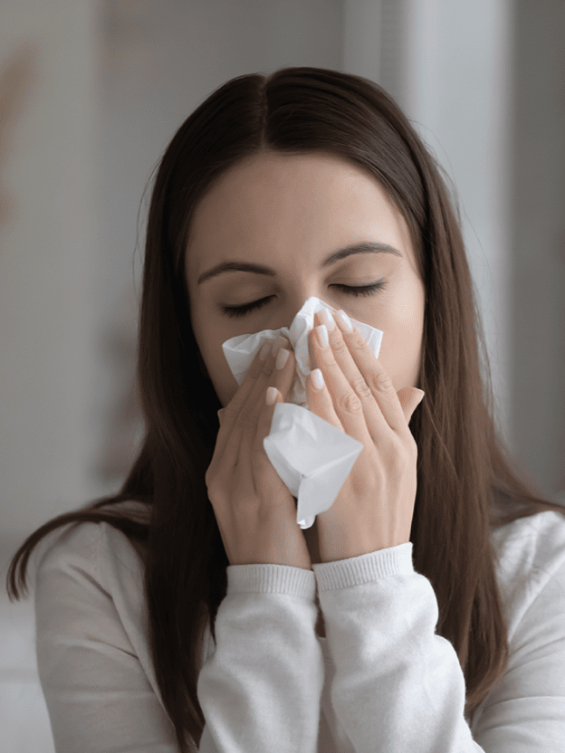 아무리 닦아도 아침부터 줄줄 흐르는 콧물